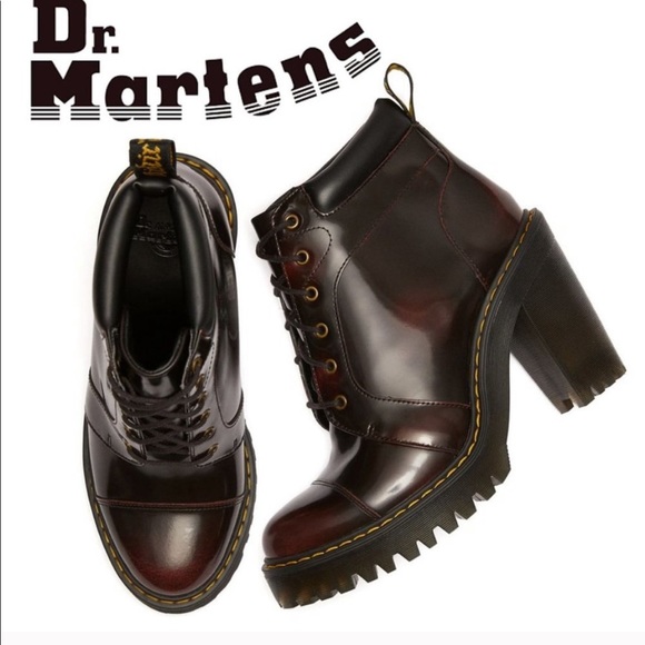 dr martin heeled boots
